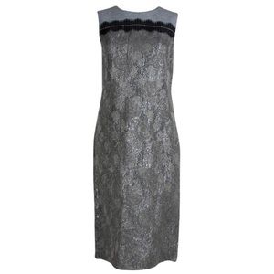 Tory Burch Lurex Jacquard Sleeveless Jane Dress